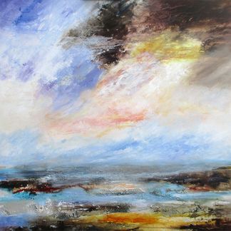 Approaching Storm Clouds Acrylic (92 x 92 cm)