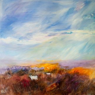 A Light Breeze on Beeley Moor Acrylic (101 x 101 cm)
