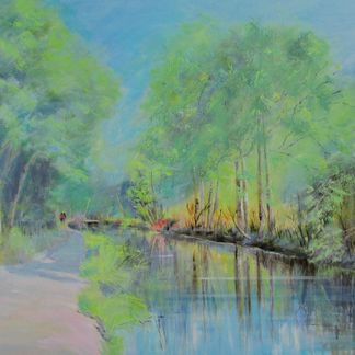 Cromford Canal  Acrylic (61 x 76 cm) *SOLD*